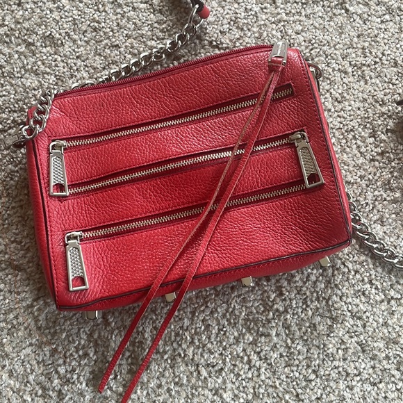 Rebecca Minkoff Mini 5 Zip Red crossbody - Picture 6 of 7